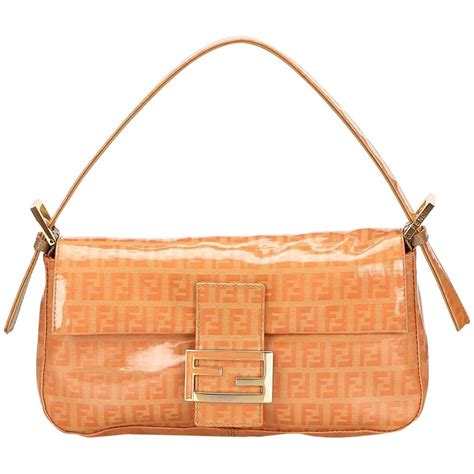 fendi orange baguette